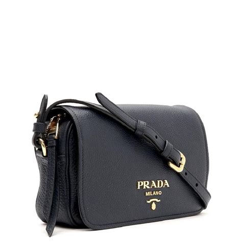 prada vitello phenix crossbody bag navy blue|PRADA Vitello Phenix Double Zip Crossbody Bag Baltico .